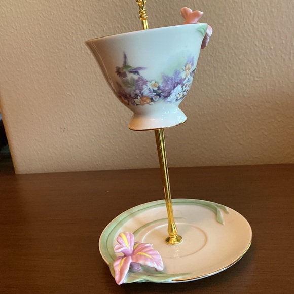 Teacup Saucer Daffodil Concerto Lena Liu Delicate Jewels Bradford Editions S797 - Picture 6 of 7